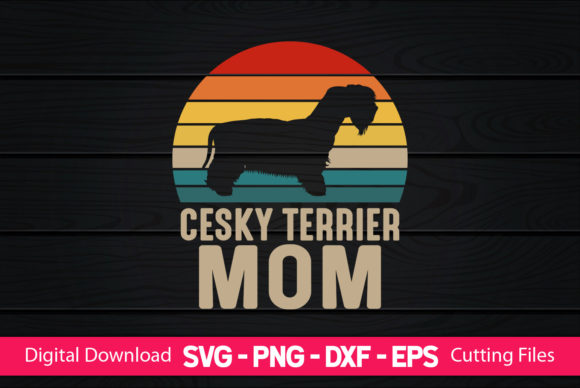 Cesky Terrier Mom Graphics and Print Templates Review