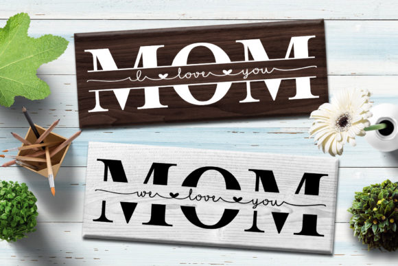 MOM Monogram SVG Png Clipart Graphics and Print Templates Review