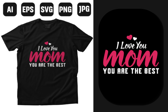 Mom Quotes T-shirt Design Graphics and Print Templates Review