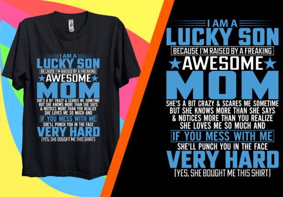 Mom, Son Graphics and T-Shirt Designs Review
