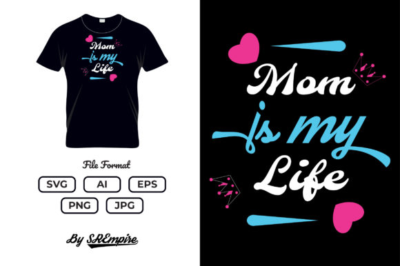 Mother s Day Typography T-shirt - 10 Graphics and Print Templates