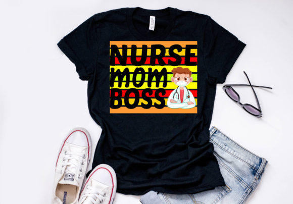 Nurse Quote Design, Nurse Mom Boss Graphics and T-Shirt Designs Review